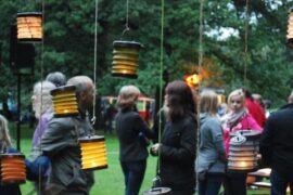 Lichtlabyrinth im Stadtwald beim Sommer Köln 2011