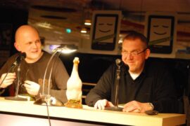 Erwin Mord& Ente – Lesung in der Mayerschen in Köln mit Thomas Krüger und Dietmar Bär.